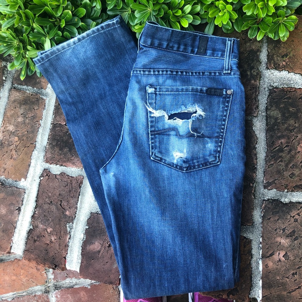 7 FAM medium wash standard jeans size 32 - Picture 6 of 6